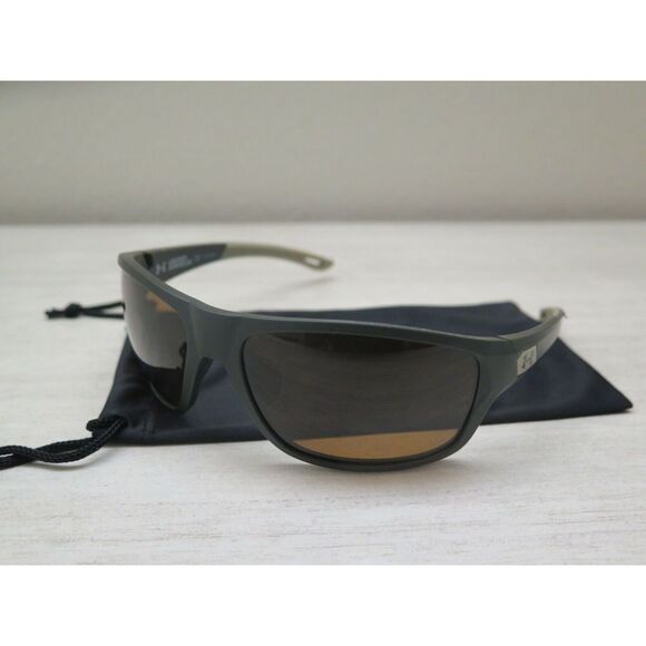 Under Armour UA 0004/S Battle Men's Green Rectangular Brown Polarized Sunglasses - Picture 1 of 11